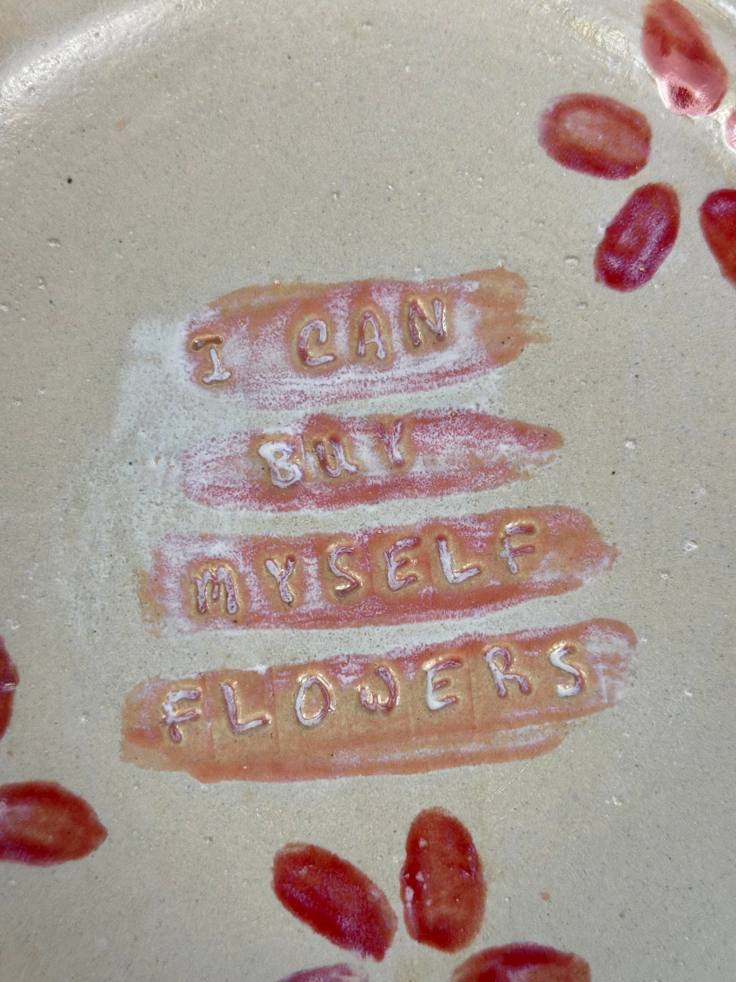 I can buy myself flowers - Plate
