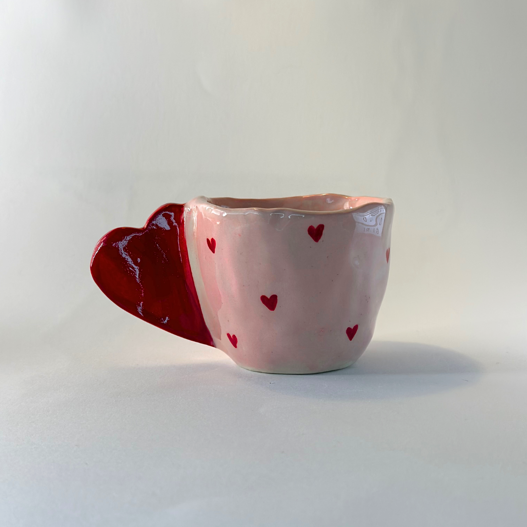 Hearts Collection - Pink Espresso Cup