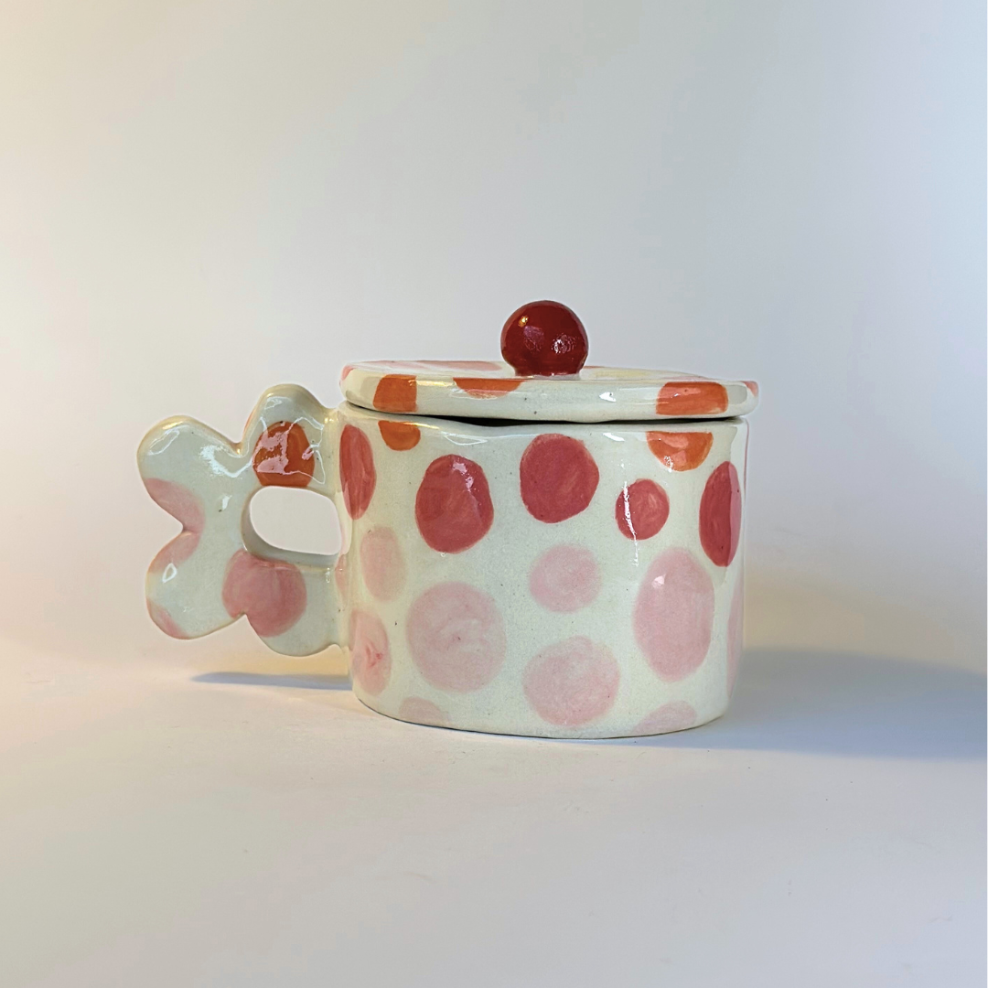 Spring Collection - Colorful Dots Cup with Lid