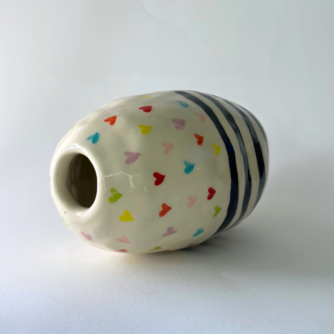 Hearts Collection - Colorful Hearts Vase