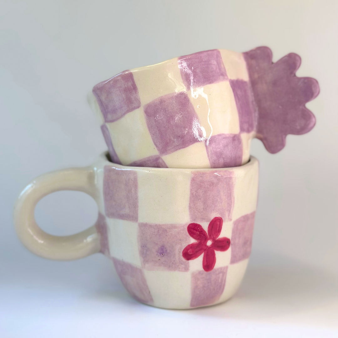 Minimal Collection - Lilac Checkerboard