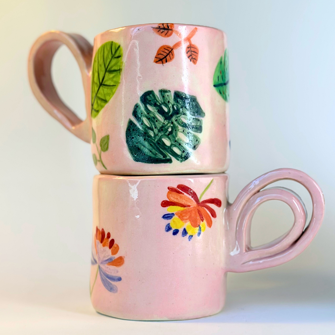 Flowers Collection - Pink Iris Mug