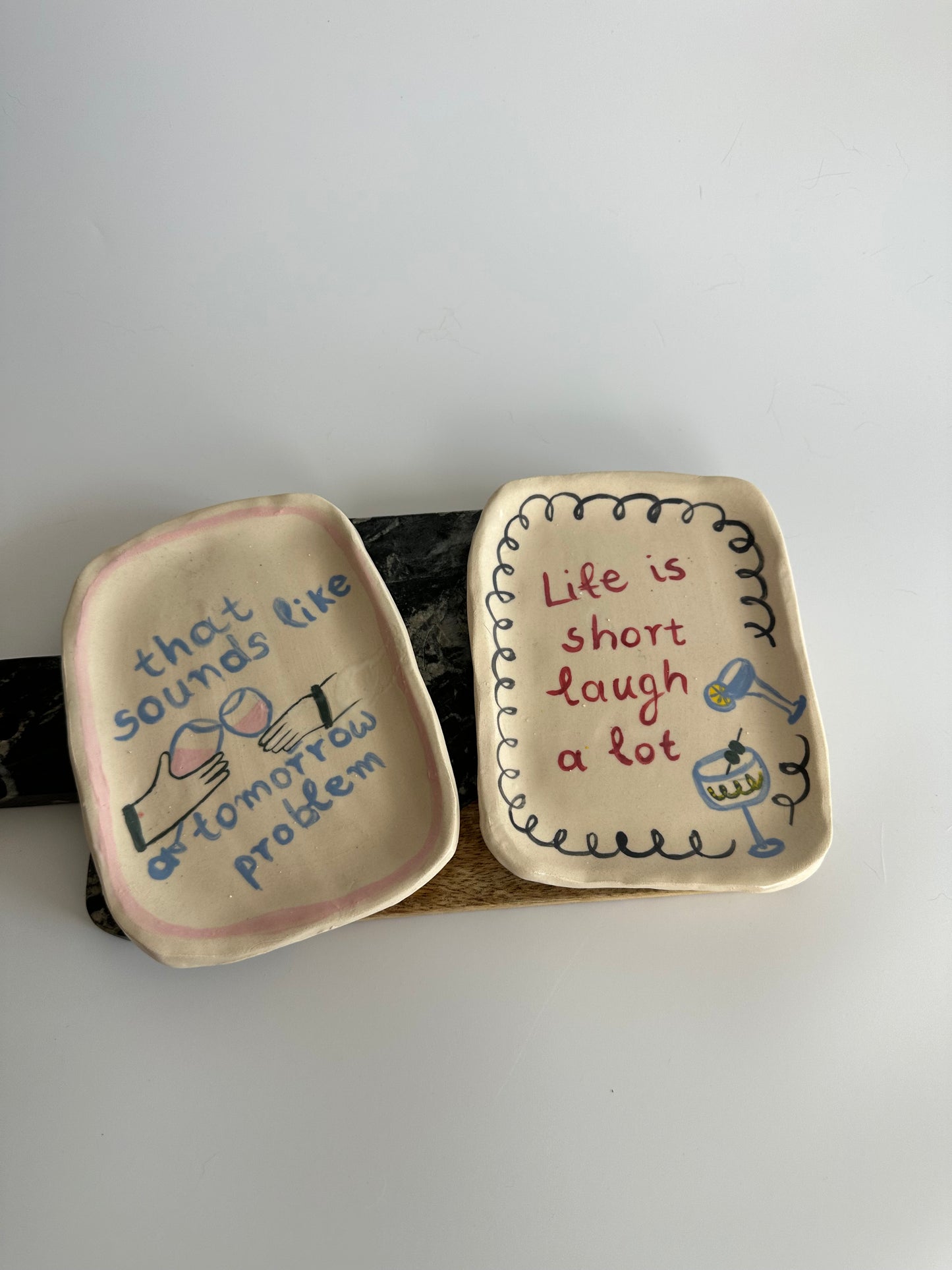 Life is short - Plate