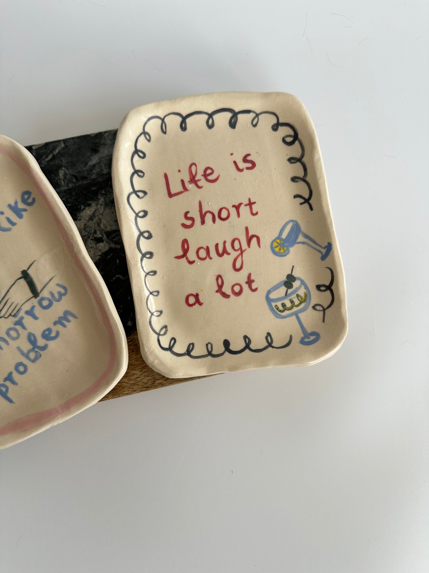 Life is short - Plate
