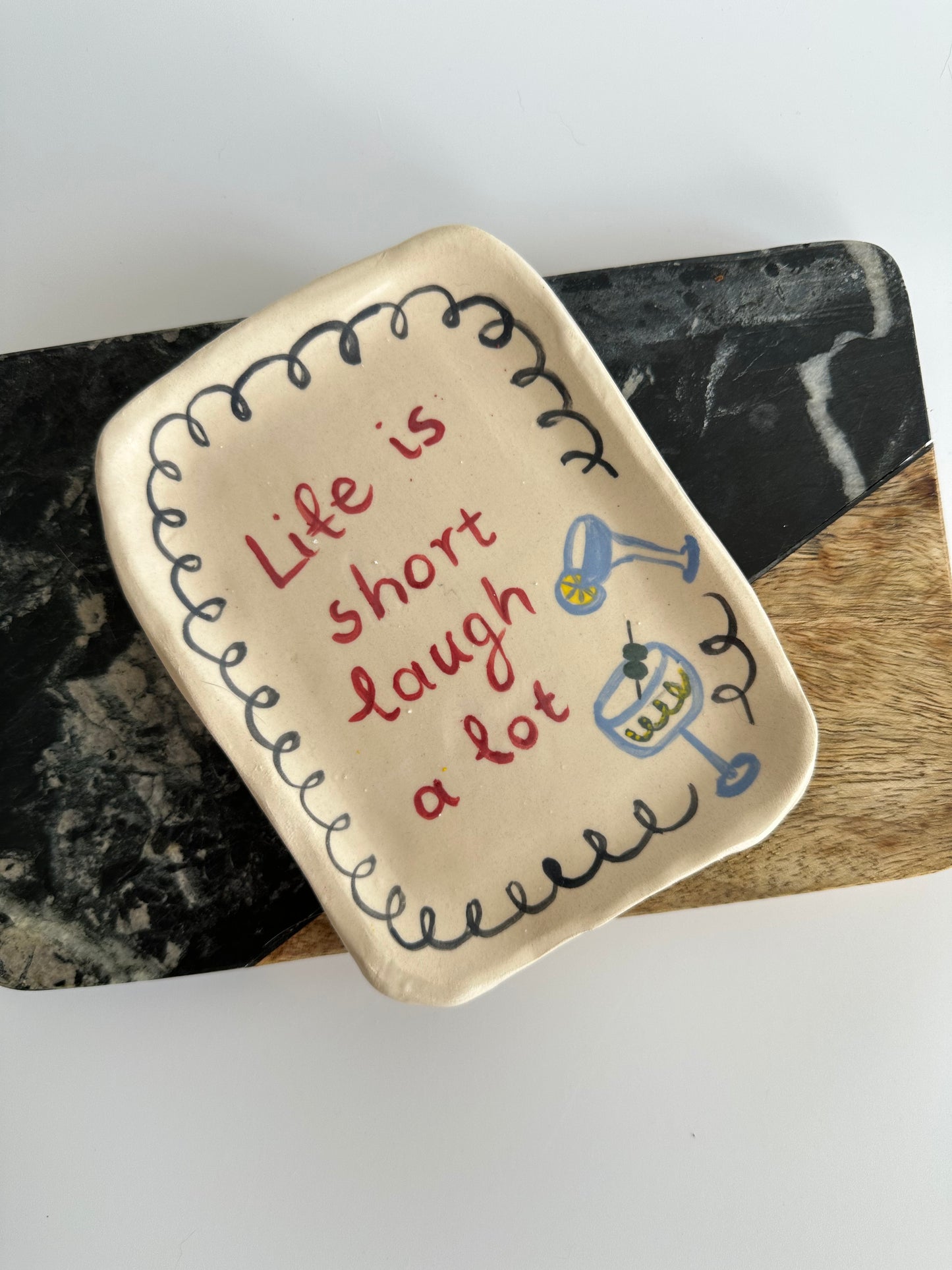 Life is short - Plate