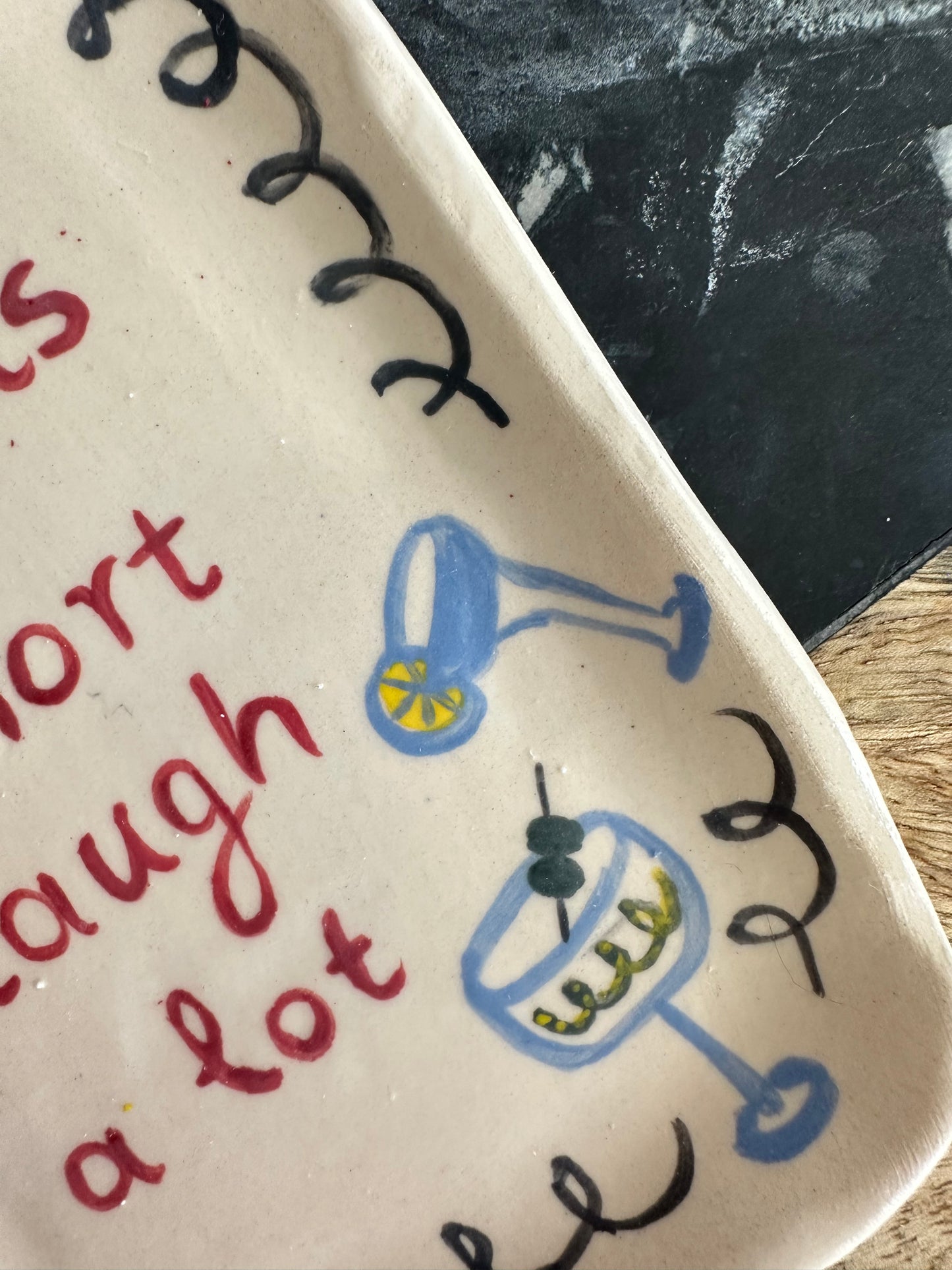 Life is short - Plate